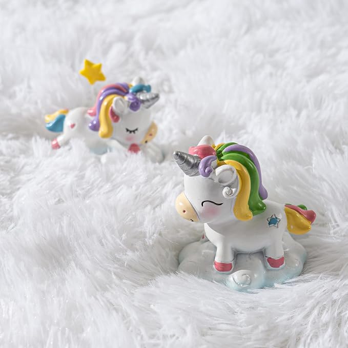 Awaytail Fluffy 6x9 Rug - Nursery Rugs for Bedroom - Height Pile 1.4" Plush Rug - Fuzzy Throw Rugs Carpet for Bedroom - White