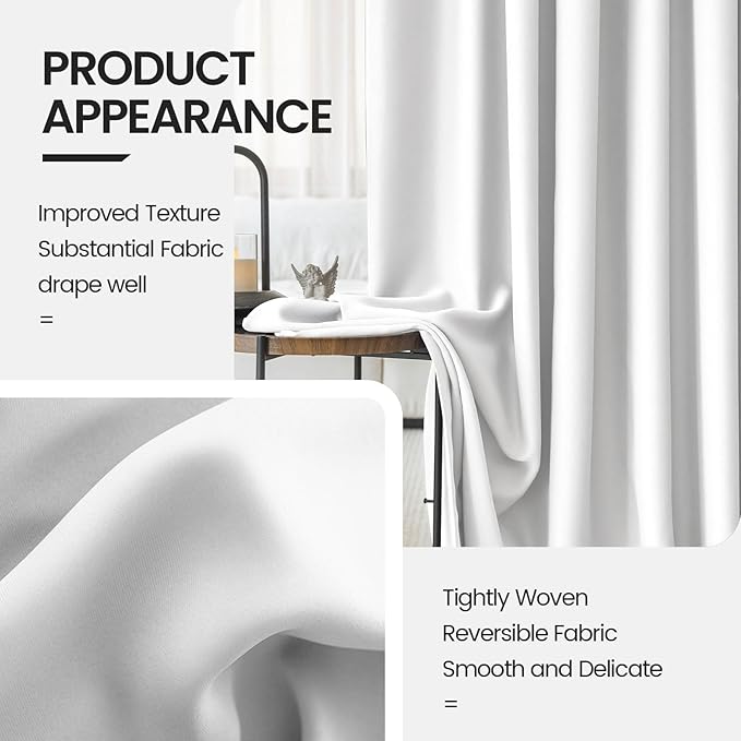 Floor to Ceiling Curtain for Wall Ceiling Mount Track - Extra Wide Blackout Curtains Room Separator - Privacy Room Divider Curtains for Ceiling Track System or Rod with Hooks, 1 Panel