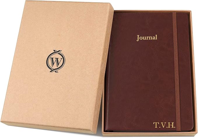 Wykeham's Executive 2026 Undated Daily Journal Planner – Customization Available (Personalized Conker, 8.5"×5.5")