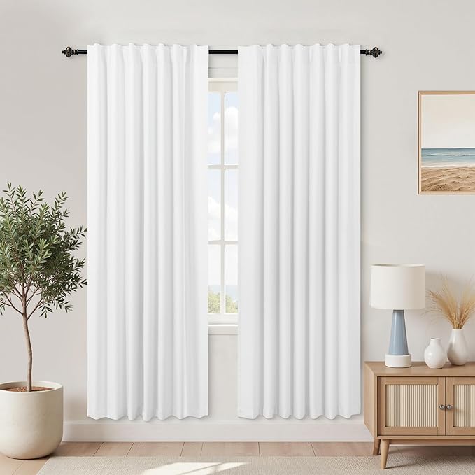 KOUFALL 78 Inch Room Divider Curtains for Door Separation,Thermal Insulated Sound Proof Curtains for Doorway