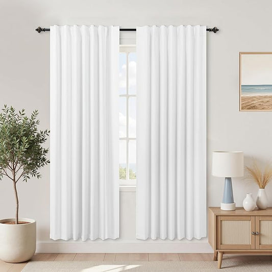 KOUFALL 78 Inch Room Divider Curtains for Door Separation,Thermal Insulated Sound Proof Curtains for Doorway