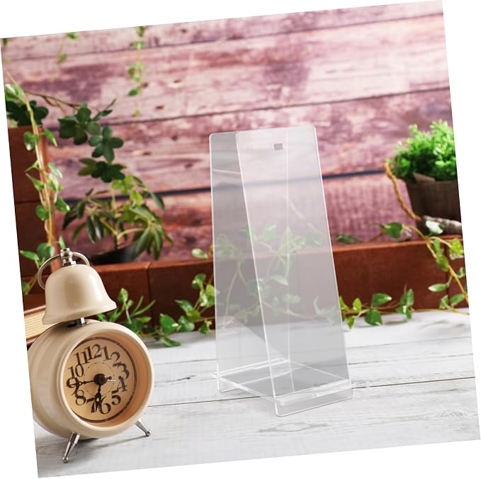 STOBAZA Acrylic Desk Calendar Holder Minimalist Flip Calendar Display Rack for Home and Office and Stylish Acrylic Stand for Daily Use Holder for Classroom and Desk Decor
