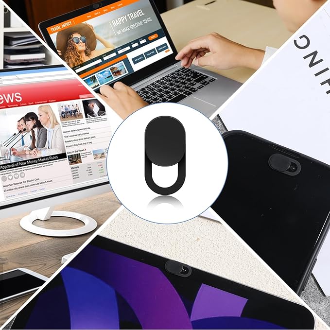 50Pcs Phone Camera Cover, Webcam Cover, Camera Privacy Covering Slide Phone Covering Computer Covers Slide, Webcam Covers for Laptop Protect Your Privacy Security Fits Most Laptop, Deskto