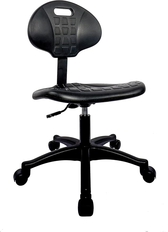 TAKE UR SEAT Ultimate All Purpose Stool, Heavy Duty, Built and Shipped Within 24 Hours, Desk Height 16-21", Great for Medical, Lab, Cleanroom, Spa, Salon, Office, Shop, Garage (Nylon)