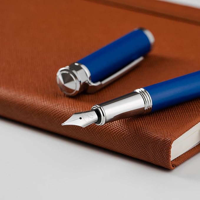 Ellington Pens Pocket Size Fountain Pen – Luxury Travel Calligraphy Pen | Premium Executive Writing Tool | Includes 1 Ink Cartridge, 3 Converters & Gift Box