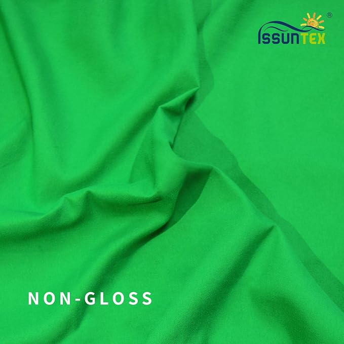 ISSUNTEX 10X10 ft/3X3 Meters Background Photo Backdrop, Photo Studio, Collapsible High Density Screen for Video Photography and Television-Green