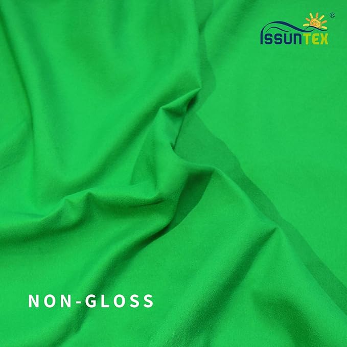 ISSUNTEX 10X16 ft Background Muslin Backdrop, Photo Studio, Collapsible High Density Screen for Video Photography and Television-Green