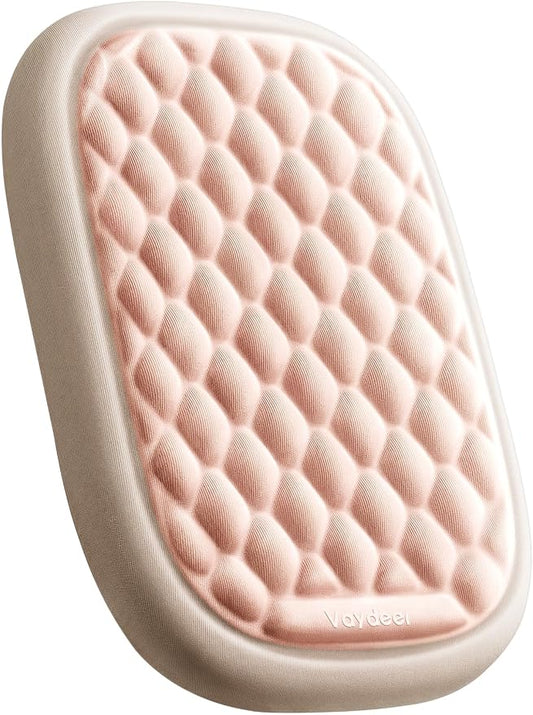 [Upgraded Larger and Thicker]Vaydeer Elbow Rest Pad, Desk Wrist Rest Memory Foam Armrest, Ergonomic Mouse Cushion Support, Wrist Pain Relief for Computer Laptop Working Typing Gaming Office Rose Pink