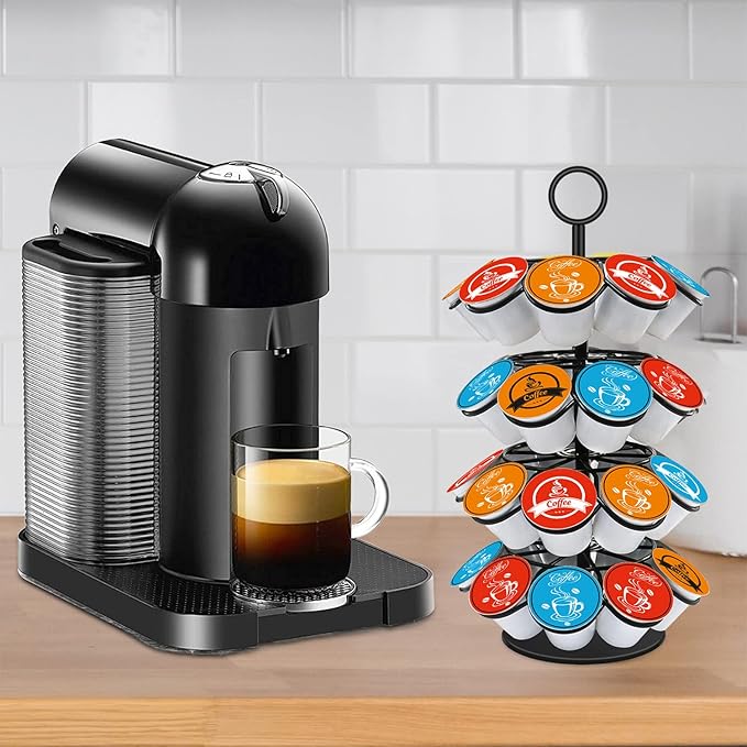 Coffee Pod Carousel Holder Organizer Compatible with 36 Cup Pods