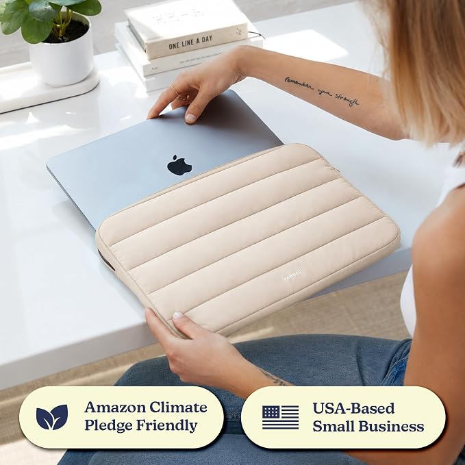 Vandel The Original Puffy Laptop Sleeve Case, 13-14 inch Laptop Sleeve Bag Case 13.3 Inch, Compatible with MacBook Air 13, Pro 14/13 iPad Pro 12.9, HP Dell ASUS, Computer Bag Cover