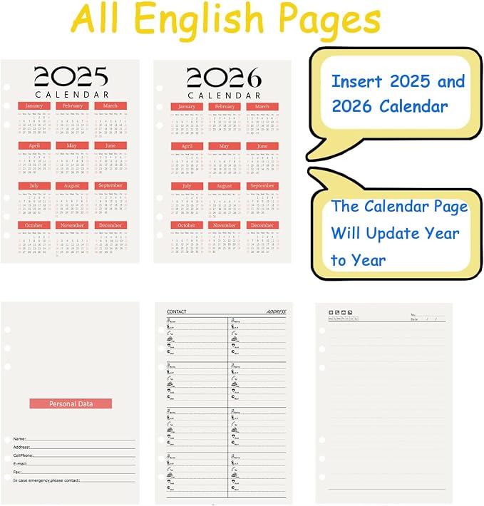 Marte Vanci A5 PU Leather Business Padfolio Notebook Zippered Closure and Interior Professional Interview Resume Document Organizer Brown