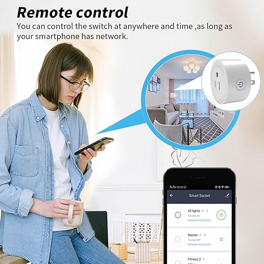 WiFi Smart Plug | Compatible with Alexa & Google Home | WiFi Outlet for Remote Control & Timer and Schedule Function | No Hub Required | Safety Certified (2Pack) | Voice & App Remote Control, Smart Life. Schedules, timers, Away Mode, 2.4GHz WiFi, No Hu...