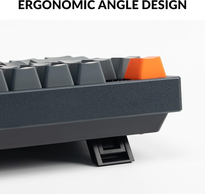 Keychron K8 Wireless Mechanical Keyboard, Tenkeyless Layout 87 Keys Bluetooth/Wired RGB Backlit with Gateron Optical Blue Switch Compatible with Mac Windows