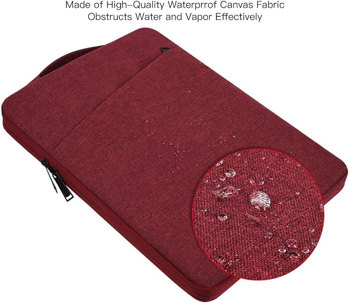 17-17.3 inch Laptop Sleeve Case for HP Pavilion 17/ Envy 17/ Dell Inspiron/Lenovo IdeaPad ThinkPad/LG Gram/MSI/ASUS ACR Notebook/Razer Blade Pro 17 Computer Bag, Wine Red