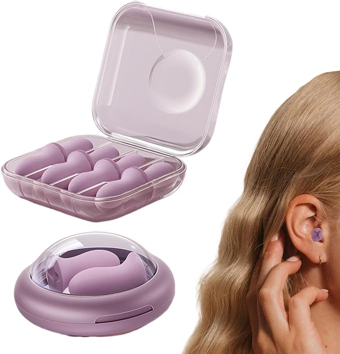 Noise Cancelling Ear Plugs, Enhanced Focus and Rest, 1.3x2.1x2cm, Noise Reduction Ear Plugs, Hearing Protection Earplugs, Travel Versatility, for Musicians Light Sleepers