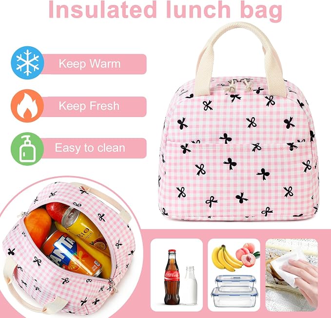 LEDAOU Backpack for Girls School Bag Kids Bookbag Teen Backpack Set Daypack with Lunch Bag and Pencil Case | Kids