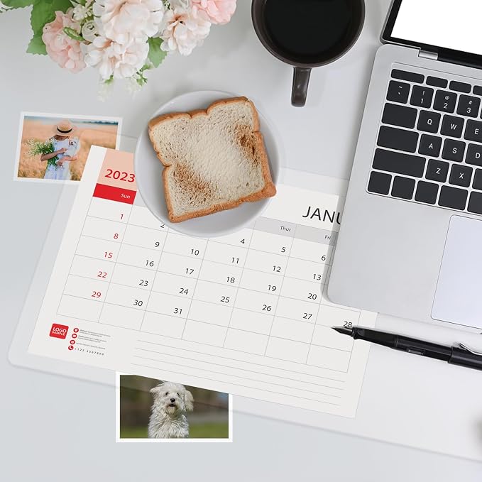 14 x 24 Inch Clear Table Cover Protector, Clear Desk Mat, Table Protector, 1.5mm Plastic Table Cover, Vinyl Table Protector, Mats on Top of Desks