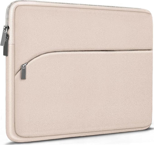 Laptop Case 15.6 inch, Durable Portable Monitor Protective Cover with Front Pocket, Traveling Laptop Sleeve Compatible for HP, Dell, Asus, Lenovo, Light Pink