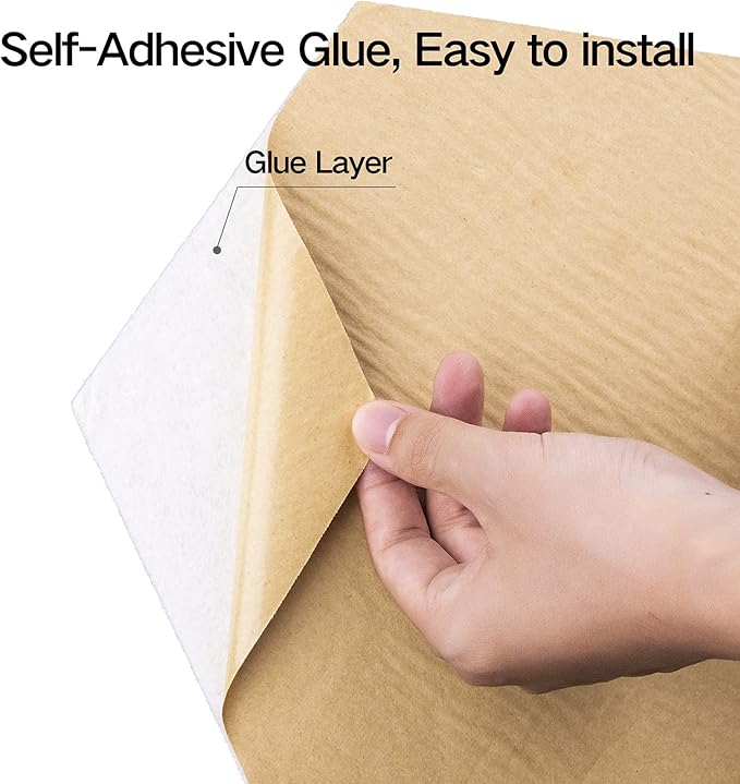 22 Pack Self-Adhesive Acoustic Panels 12" X 10" X 0.4" - Sound Proof Foam Panels with High Density, Fashionable Y-Lined Design, Absorb Noise and Eliminate Echoes(White)