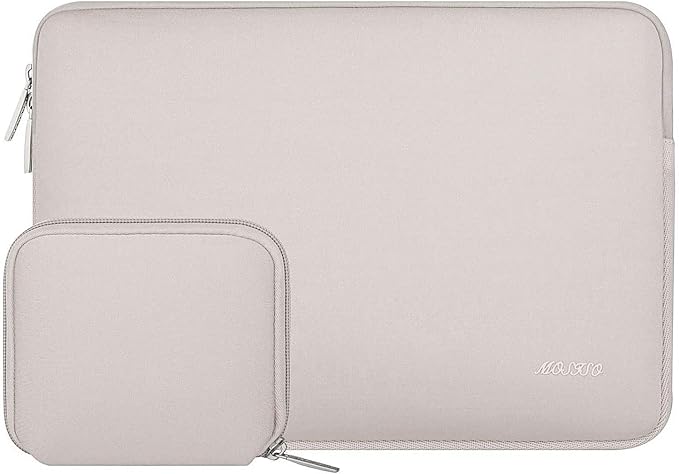 MOSISO Laptop Case 15 inch, 15 inch Laptop Sleeve Bag Compatible with MacBook Air M5 A3448 M4 A3241 M3 A3114 M2 A2941 2026-2023, Dell XPS, Neoprene Computer Sleeve Bag with Small Case, Rock Gray