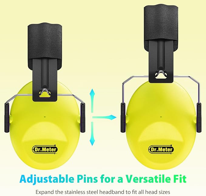Ear Protection for Kid: EM100 SNR27.4 Kids Noise Cancelling Headphones with Adjustable Headband - Kid Hearing Protection for Monster Truck Mowing Demo Derby and Concert - Yellow