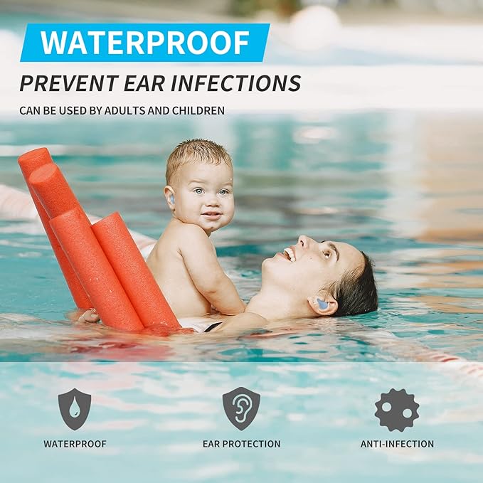 LYSIAN Ultra Soft Moldable Ear Plugs for Sleeping and Swimming Adults and Kids - Reusable Noise Cancelling Earplugs for Sound Blocking, Snoring, Study