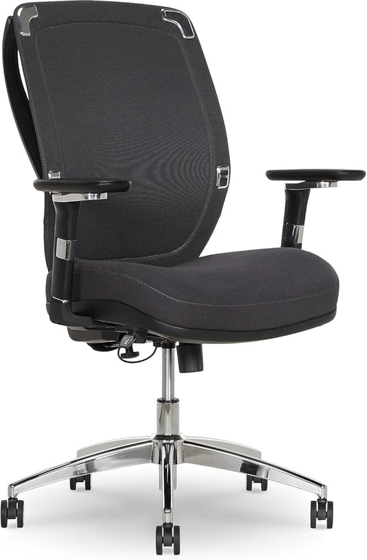 Sharper Image Flex Back Ergonomic Mesh Swivel Task Chair, Dark Gray (60118-DGRY)