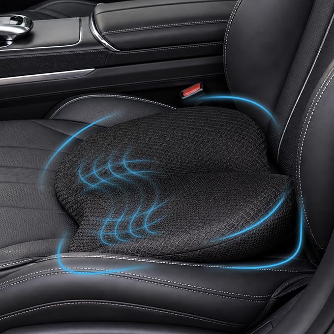 Car Seat Cushions for Driving | Car Seat Cushions,Relieve Sciatica & Back Pain, Improve Driving Posture, Ergonomic Truck Seat Cushion for Long Commute