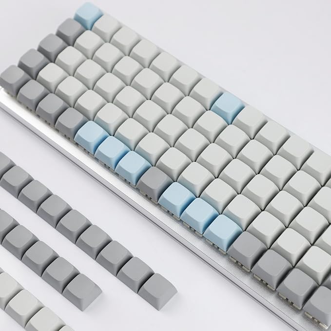 YMDK XDA DSA Blank PBT Keycaps Suitable for Ortholinear Layout MX Keyboard XD75 ID75 Split36 Split46 Planck Preonic Niu40 (Only Keycap)