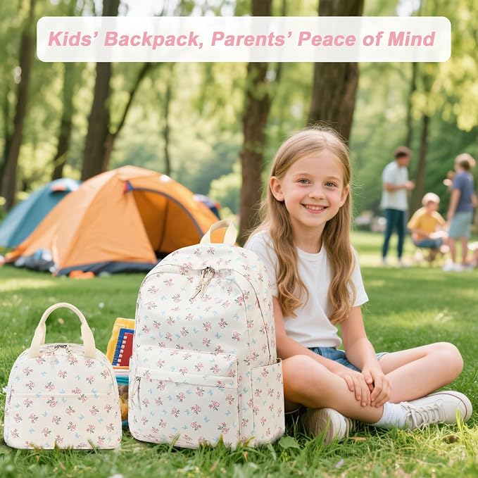 BTOOP School Backpacks for Teen Girls Bookbags Lightweight Kids Backpack School Bags Set with Lunch Box Pencil Case
