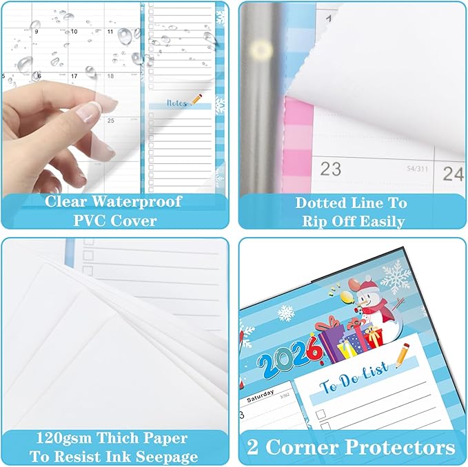 Lateefah Desk Calendar 2026, Large 22'' x 17'' Desk Calendar 2026-2027, 18 Month Desktop Calendars for Home & Office, Use Jan 2026 to June 2027