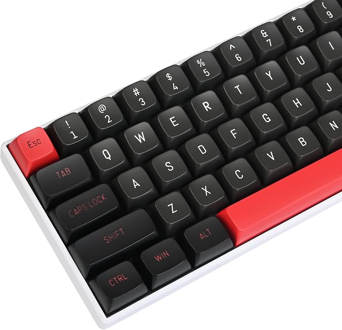 Guffercty kred 160 Keys CSA Keycap PBT Double-Shot Ball Shape Custom Keycaps Set with 6.25u/7u Spacebar for Cherry MX Gateron Kailh Switches (Evil Dolch)