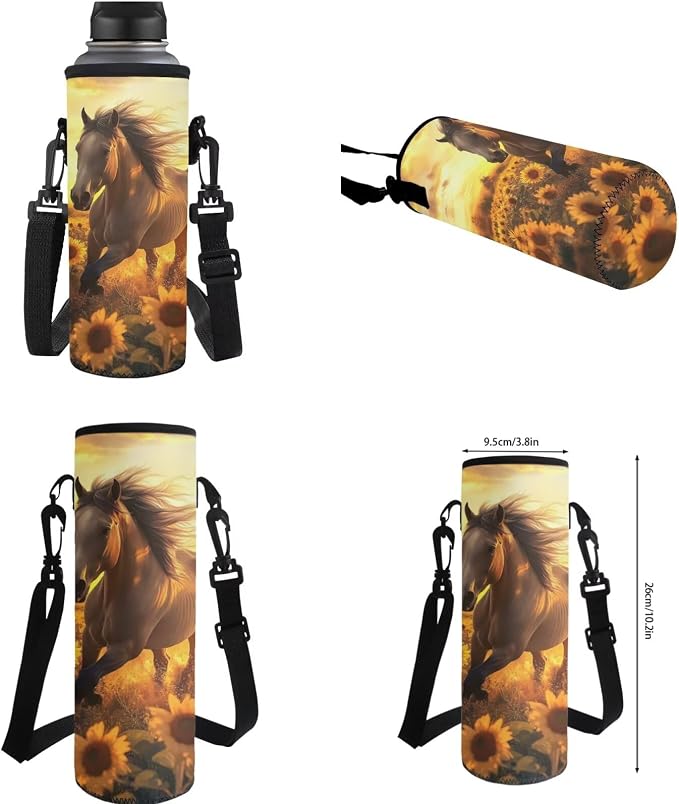 Ystardream Prancing Horse Backpack and Lunch Bag Set for Girls School Bags for Teens Kids Elementary Middle School Backpack Bookbag with Spacious Interior Storage for Both Travel and School Use