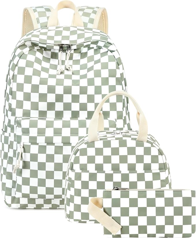LEDAOU Backpack for Girls School Bag Kids Bookbag Teen Backpack Set Daypack with Lunch Bag and Pencil Case | Kids