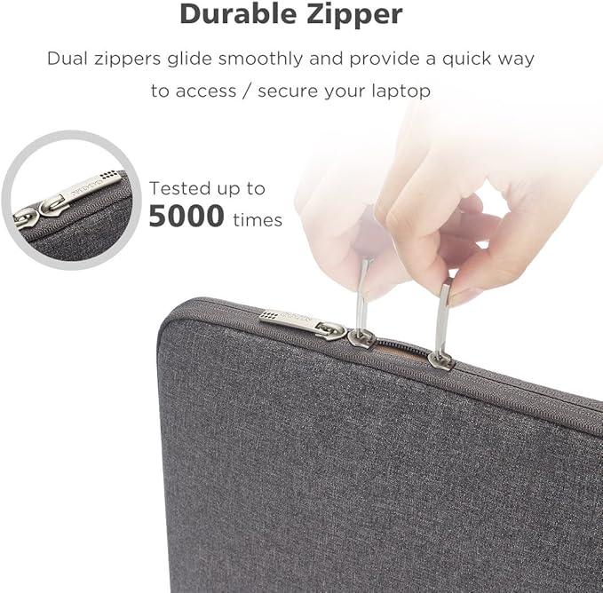 NIDOO Laptop Sleeve 13 11.6 inch Tablet Computer Bag Carrying Case for 13" Surface Pro 10 9 8 7 X/ 13" 12.9" iPad Pro M4 M2/ Dell XPS 13/13" MacBook Pro Air/ 13.3" Lenovo ThinkPad Z13 HP Samsung,Grey