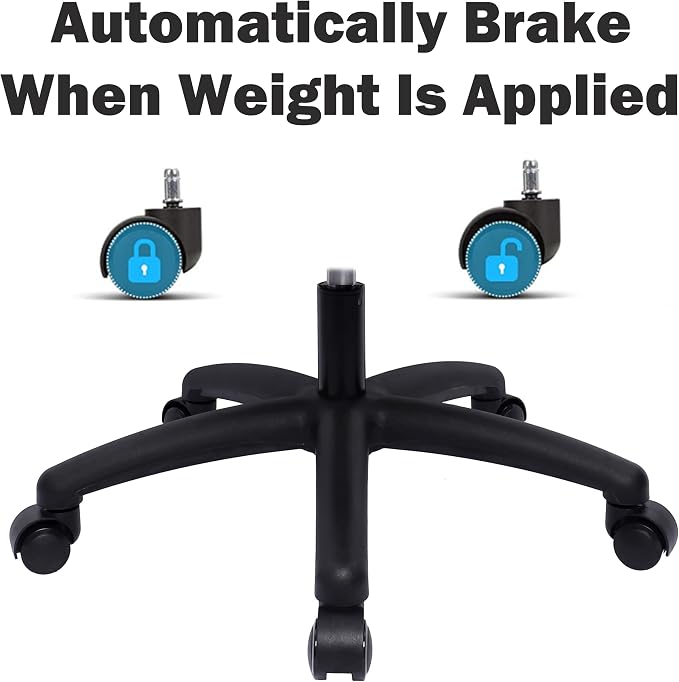 TAKE UR SEAT® Deluxe Drafting Lab Stool Chair, 18'' Adjustable Footring, 10'' Adjustable Height, 450 lbs seat Capacity, Heavy Duty, Shipped Within 24 Hours(Self-Braking Caster)