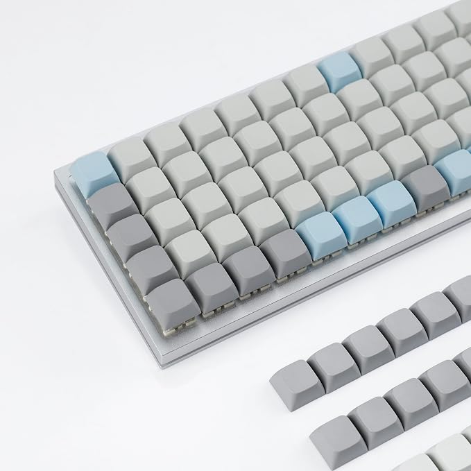 YMDK XDA DSA Blank PBT Keycaps Suitable for Ortholinear Layout MX Keyboard XD75 ID75 Split36 Split46 Planck Preonic Niu40 (Only Keycap)
