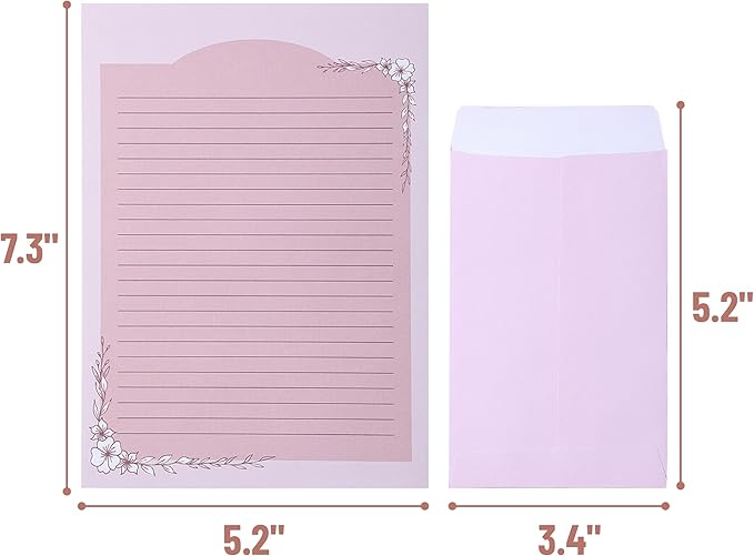 Mr. Pen- Stationery Writing Paper Set with Envelopes, 5.2" x 7.3" | 60 Letter Sheets & 30 Envelopes, Smooth Printable Letter Paper for Handwritten Notes, Personal Letters, Invitations