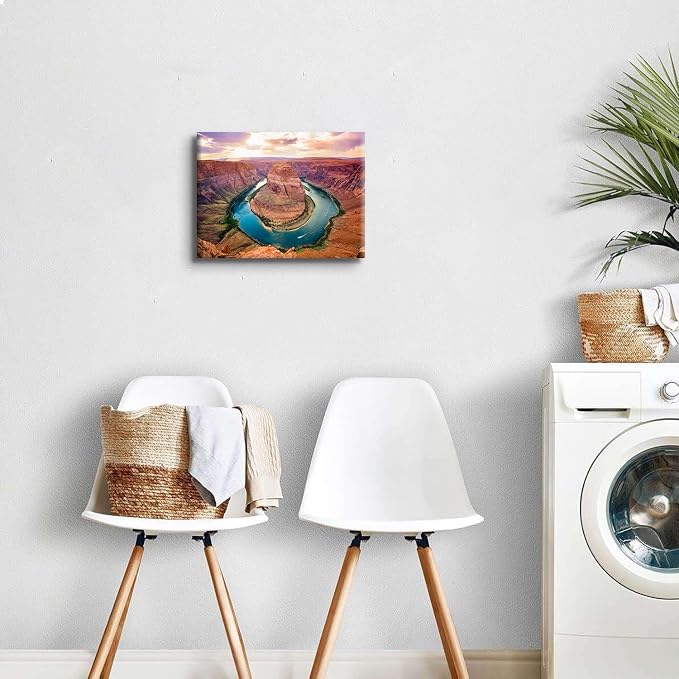 Grand Canyon Arizona Wall Art Nature National Park Horseshoe Bend Landscape Canvas Prints Sunset Picture Wall Decor Colorado Mountain Poster Painting Artwork for Living Room Bedroom Decoration 12x16”