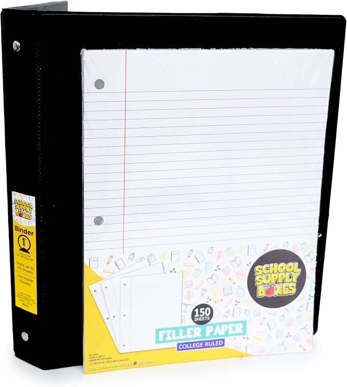 School Supply Boxes | 17" Clear Backpack Bundle Pallet (180 Backpacks) for High School | Back to School Bookbag with Supplies | Pencil Pouch, Notebooks, Filler Paper, Folders & More