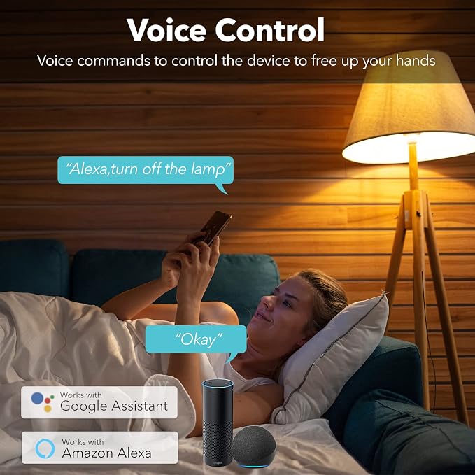 BN LINK Smart Plug Power Strip，Surge Protector with 4 Individually Controlled Smart Outlets, 4 USBs (incl. 20W USB-C), Compatible with Alexa and Google Home