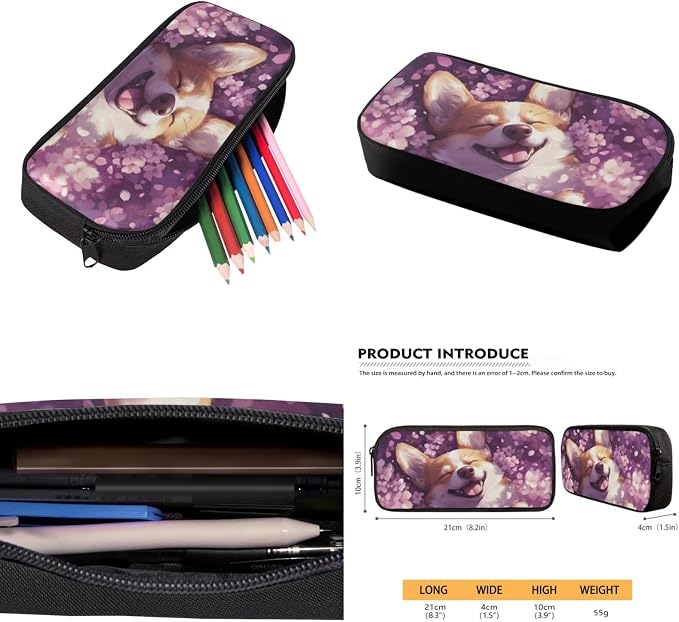 Ystardream Sweet Fox Backpacks for Girls Backpack with Lunch Box Pencil Case Water Bottle Sleeve 4 Pcs Book Bag Elemenatry Preschool Back Packs Schoolbag with Front Pocket for Kids Boys Easy Carry