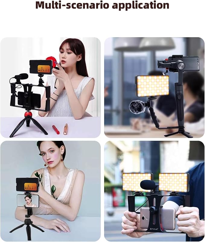 91 LED Portable Charger Selfie Light Video Conference Lighting | Clip & Camera Tripod Adapter, Rechargeable 2000mAh, CRI 96+, 4 Light Modes, For Phone iPhone Webcam Laptop Makeup
