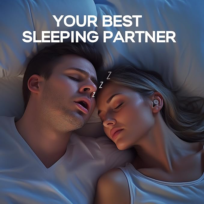 Noise Cancelling Earplugs 2 Pairs for Sleeping, Travel, Office - Soft Silicone Earplugs, 35dB Noise Reduction, Comfortable, Reusable, Multiple Sizes XS/S/M/L for Snoring, Focus & Study - Black & White