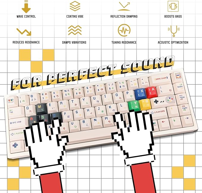 141 Keys Retro PBT Keycaps Set, No Tear, Never Fades, Elegant Gift Box for Mechanical Keyboard, Virgin Cherry Profile Key Caps (Typing,Gaming,Anime Themed) Ergonomic (Fit All Layout 100% 75% 65% 60%）