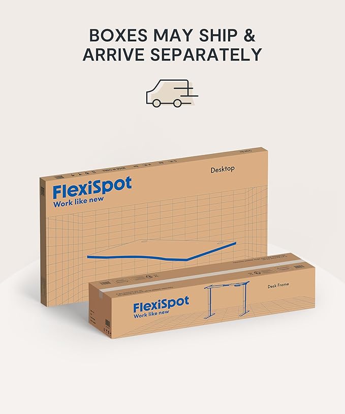 FlexiSpot E6 Bamboo 3-Stage Dual Motor 72 x 30 Electric Standing Desk Sit Stand Up Desk, Holds 220 lbs, Adjustable Height w/ Memory Presets, Solid Bamboo Desktop & Black Frame, Ships in 2 Boxes