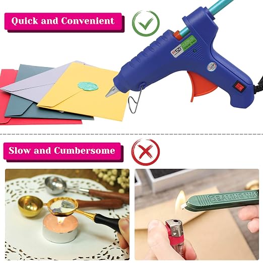 Paxcoo 26pcs Wax Seal Sticks for Stamps, Letters and Crafts - Glue Gun Sealing Wax (Assorted Colors)