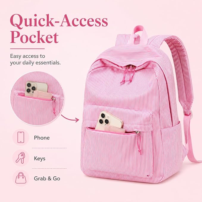 BTOOP School Backpacks for Teen Girls Bookbags Lightweight Kids Backpack School Bags Set with Lunch Box Pencil Case