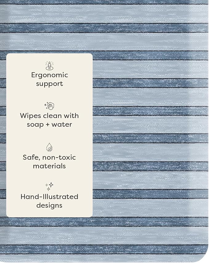 House of Noa Nama Standing Mat – Anti-Fatigue Cushioned Kitchen Mats for Floor | Ergonomic Bounce-Back Foam Kitchen Mats | Anti-Fatigue Mats for Kitchen & Standing | Devon Rivera | 22" x 54"