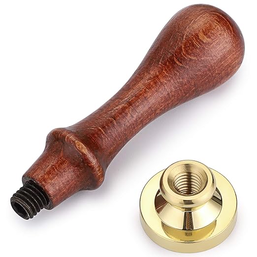 OwnMy 6 PCS Wax Seal Stamp Set with Magic Symbols Stamps Heads and Wooden Handle, Vintage Retro Classical Wax Sealing Stamps Kit with Gift Box for Invitation Envelopes Letters Crafts